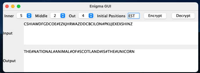 Enigma GUI